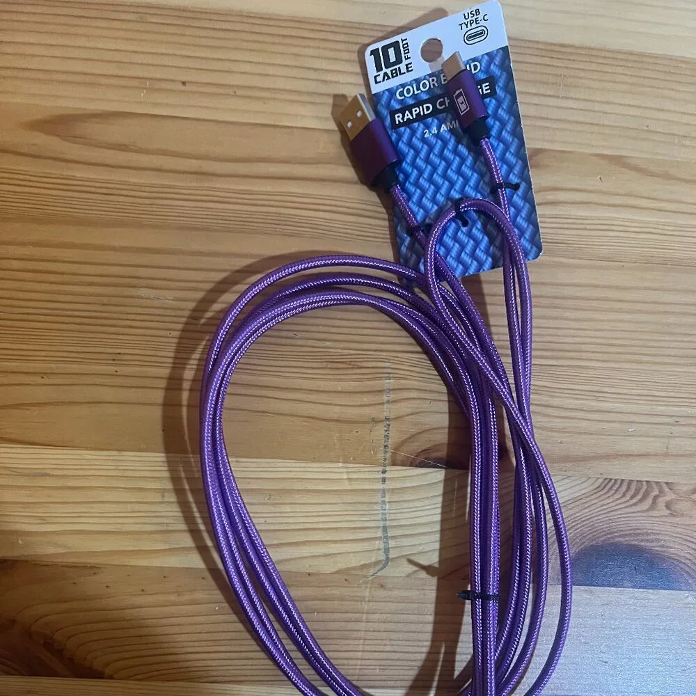 Gadget Gear 10ft Rapid Charge Charging Cable USB Type-C Brand New $10